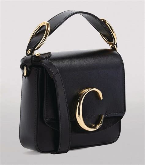 chloe c mini bag black|chloe small tote bag.